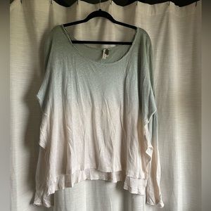 Dip dyed long sleeve tee